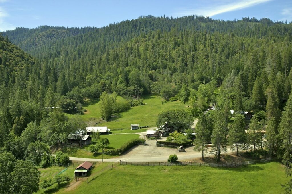 Bar 717 Ranch view of entire property one of the best wedding venues in redding